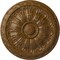 Ekena Millwork Kirke Ceiling Medallion (Fits Canopies up to 3 3/4"), 15 3/4"OD x 5/8"P, Smokey Topaz Crackle CM16KISTC - alternate 1